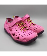 Crocs 204989 Swiftwater Slip On Pink Water Shoes Big Kids Size J2 Hook &amp;... - £15.85 GBP