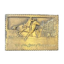 Rise of the Spirit of Independence Metal Belt Buckle Vintage 1970&#39;s - £9.94 GBP