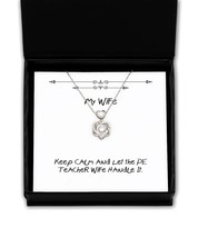 Brilliant Wife Gifts, Keep Calm and Let The PE Teacher Wife Handle It, I... - £39.03 GBP