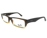 Ray-Ban Eyeglasses Frames RB 5236 5046 Brown Yellow Rectangular 51-16-135 - $93.52
