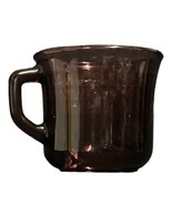 Vintage FORTE CRISA 4 Glass Cups Mexico Amethyst Purple Coffee Tea Mugs - £30.86 GBP