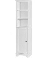 Spirich Home Tall Slim Cabinet, Free Standing Linen Tower, White, Freest... - £95.60 GBP