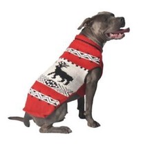 Reindeer Shawl Knit Dog Sweater Chilly Dog Hand Knit Wool  XXS-XXXL Pet Puppy - £25.78 GBP+