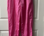 Vintage Casual Isle Parachute Lined Track Pants Womens Size XL Pink Barb... - $29.89