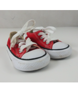 Converse All Star Red Sneakers Infant Shoes Size 4 - $9.89