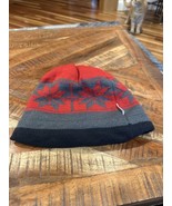 COLUMBIA Red Snowflake Omni Heat Unisex Multi Boho Beanie Reversible - $20.36 CAD