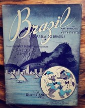 Brazil Vintage Sheet Music Walt Disney Saludos Amigos Movie Song Ary Barroso - £6.26 GBP