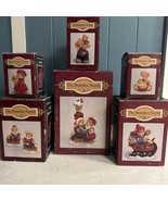 LOT OF 7 CHRISTMAS FIGURINES HOUSE OF LLOYD &quot;THE BEARSLEY FAMILY&quot; In Boxes - £25.91 GBP