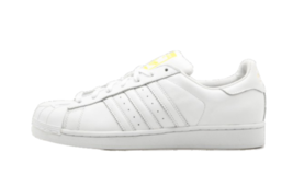 adidas Mens Superstar Supershell Fashion Sneakers,White/White/Yellow Size-10 - £129.26 GBP