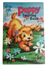 Puppy Dog Big Little Book 180 Saalfield Unused Cute Vintage Flower Garden - £8.54 GBP