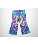 Vintage 70s Streetwear Womens 14 Rainbow Tie Dye Wide Leg Bell Bottoms J... - $135.33 CAD