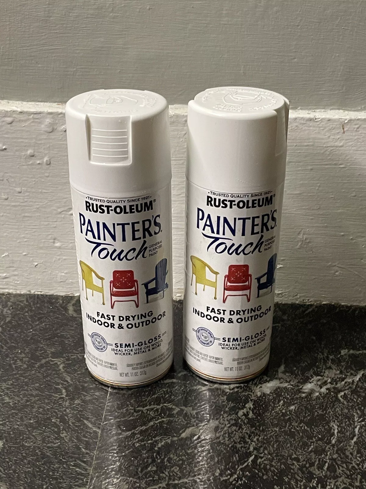 Lot of 2 RUST-OLEUM PAINTER&#39;S Touch Semi-Gloss Indoor &amp; Outdoor Fast Dry... - $559.03 MXN