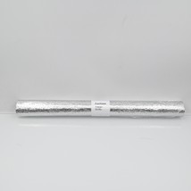 FastXmas Silver Aluminum Foil Wallpaper, 15.7 x 59.1 Inches - £4.36 GBP