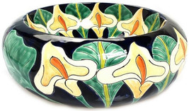 Mexican Ceramic Bathroom Sink &quot;Calla Lily&quot; - £302.45 GBP