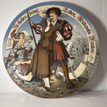 Mettlach Villeroy &amp; Boch Charger #2323 Hand Painted Plaque 14.5&quot; Germany - $7,226.84 MXN