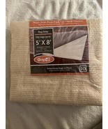 NIP GRIP-IT Off-white Ultra Stop Rug Mat Non-Slip Pad 5&quot; x 8&quot; Carpet Tra... - $365.99 MXN