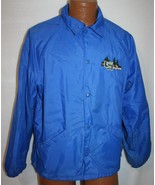 Vintage 80s LEONI MEADOWS Summer Camp California Windbreaker JACKET Blue... - $48.61 CAD