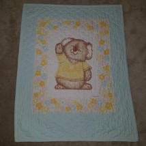 VTG Shirt Tales Baby Blanket Comforter Hallmark 1980 Koala Bear World&#39;s Greatest - £30.92 GBP