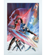 Alex Ross SIGNED Captain America #600 Sideshow Exclusive Art Print Red S... - $5,597.67 MXN