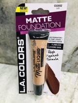 L.A.Colors Cafe C53552 Matte Liquid Foundation:0.41floz/12ml - £10.17 GBP