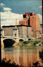 Hotel Sterling Wilkes-Barre Pennsylvania PA VTG Postcard Susquehanna River BK50 - £3.95 GBP