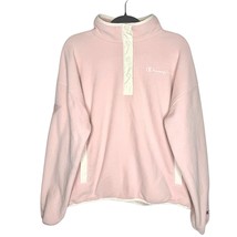 Champion Explorer Soft Long Sleeve Mock Neck Fleece Pullover Sweater Large Pink - $34.65