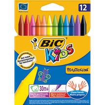 BiC Kids Plastidecor Crayons (12pk) - Round - £24.77 GBP