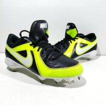 Nike Unify Strike Metal Softball Cleats Black/Yellow Womens Size 8.5 537679-017 - £14.06 GBP