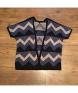 Open Front Short Sleeve Cardigan Loose Knit Sweater Small - €16,23 EUR