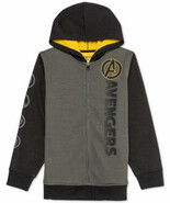 Marvel Big Boys Avengers Hero Symbols Colorblocked Hoodie, Size Medium - $654.75 MXN