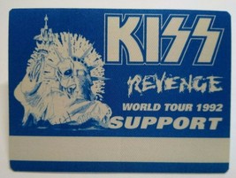 Kiss Revenge Backstage Pass Original Hard Rock Music Concert Tour Blue Skull 92 - £11.23 GBP