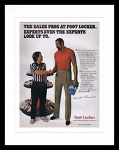 An item in the Sports Mem, Cards & Fan Shop category: Wilt Chamberlain 11x14 Facsimile Signed Framed Foot Locker Advertising Display