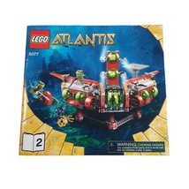 8077 Atlantis Book 2 LEGO Building Manual Instruction Replacement Piece - £9.59 GBP