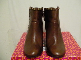 Tory burch women boots almond 90mm bootie tumbled ankle leather size 8.5 - $292.00