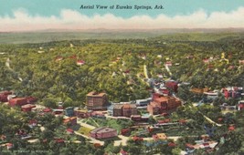 Eureka Springs Arkansas AR Aerial View City Postcard D16 - $2.99