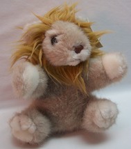 Vintage Mary Meyer Tan Beastly Brood Lion 7&quot; Plush Stuffed Animal Toy With Tag - £15.56 GBP