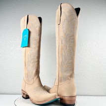 Lane SANDAGA Knee High Womens Cowboy Boots 7.5 Western Style 17&quot; Tall Ta... - £232.26 GBP