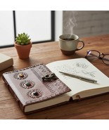 Leather Journal with Lock, Vintage Writing Notebook, Rustic Travel Diary... - $2,761.64 MXN