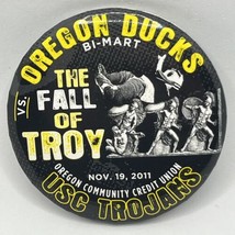 2011 Oregon Ducks Southern Cal USC Trojans NCAA Football L Pinback Button Pin - $9.95