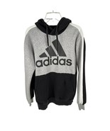 Adidas Men&#39;s Pullover Hoodie Gray/Black Logo Sz. S - $370.83 MXN