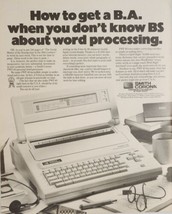 1988 Print Ad Smith-Corona PWP 40 Word Processor with Electronic Dictionary - $21.37