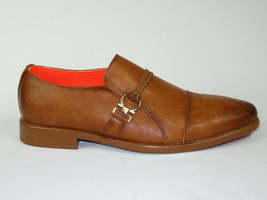Men's Shoes The Cuban L TAYNO Leather Cap Toe Loafer Cognac image 7