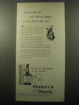 1959 Maker&#39;s Mark Bourbon Ad - It&#39;s too bad you can&#39;t find our whisky - £11.78 GBP