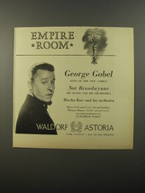 1954 Waldorf Astoria Hotel Ad - Empire Room George Gobel King of the new Comics - £14.65 GBP