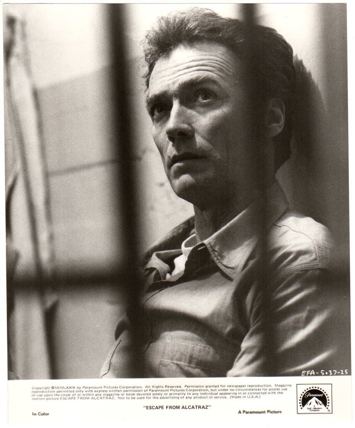 *Don Siegel&#39;s ESCAPE FROM ALCATRAZ (1979) Clint Eastwood Locked-Up in Pr... - $25.00