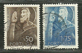 PORTUGAL 1948 Amazing Very Fine Used Hinged Stamps Scott # 690/692 - £2.86 GBP