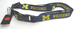 NCAA Michigan Wolverines Current w/Wolverines Keychain Lanyard by Aminco - £7.49 GBP