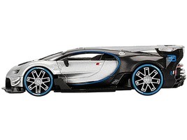 Bugatti Vision Gran Turismo Silver Metallic and Carbon Limited Edition t... - $25.82