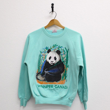 Vintage Winnipeg Canada Panda Sweatshirt Medium - $65.79