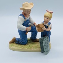 Home Interiors Homco Denim Days Collection &quot;Debbie&#39;s Dad&quot; Figurine w/TAG #1515 - £11.80 GBP